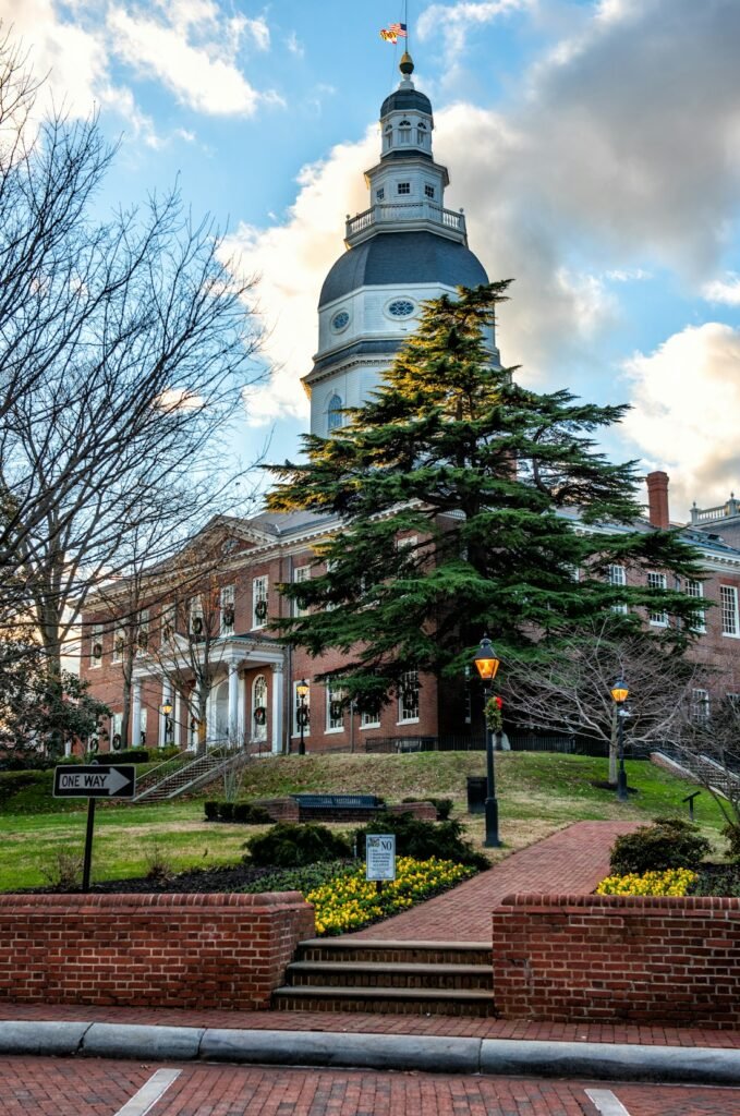 Maryland State House in downtown Annapolis
